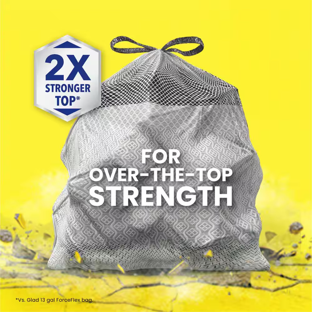 Forceflex Maxstrength 20 Gal. Drawstring X-Large Kitchen Fresh Clean Scent with