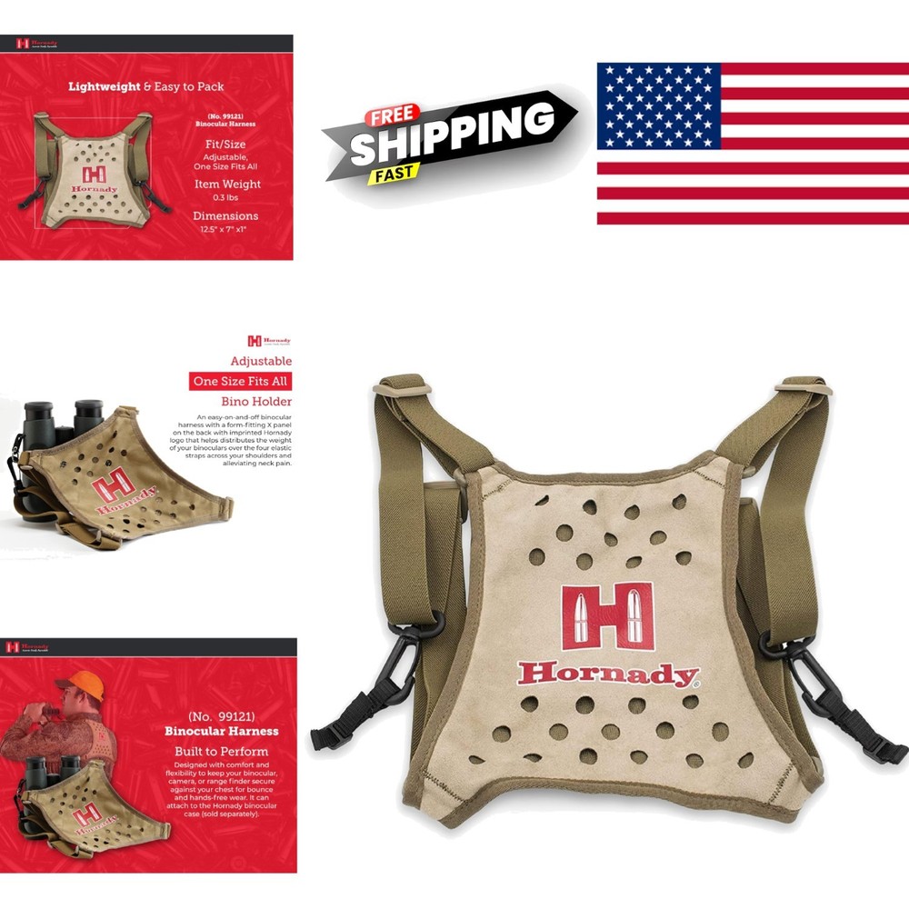 Lightweight Tangle Free Binocular Harness with Secure Tethers for Quick Access