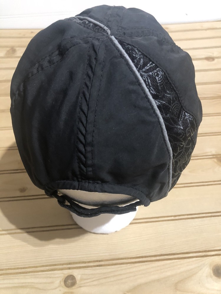 Asics Black 6 Panel Lightweight Adjustable Running/Cycling Duckbill Hat