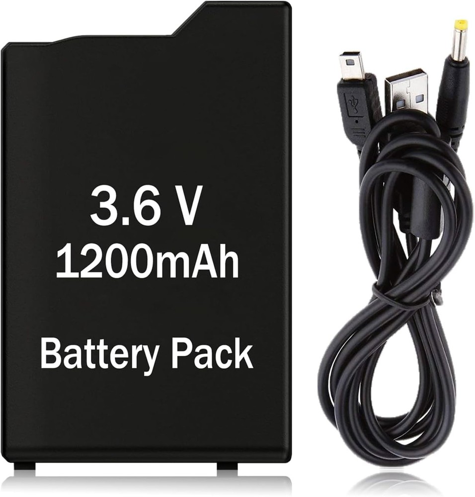 1200mAh 3.6V PSP Replacement Battery & Charger Cable - Ultimate Power Solution