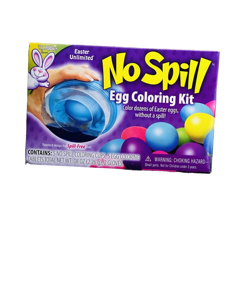No Spill Egg Coloring Kit 5 Cups -Easter Unlimited / 5 Cups Inside