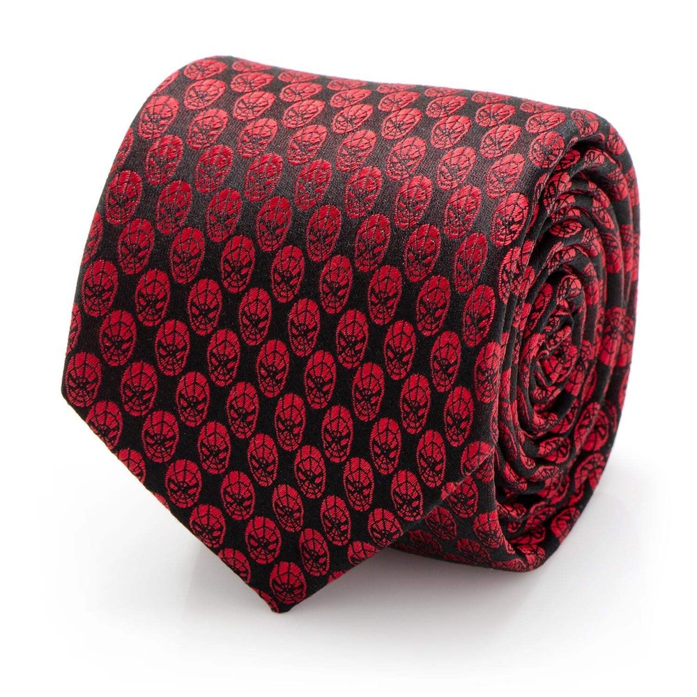 Marvel Spider-Man Mask Red Men's Tie
