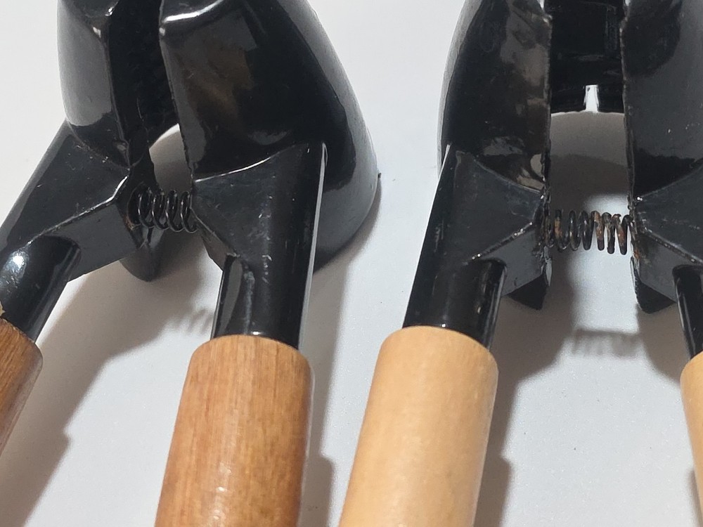 2 Nut Cracker and wooden handle , Walnut Cracker Tool for Pecans Nuts With Picks