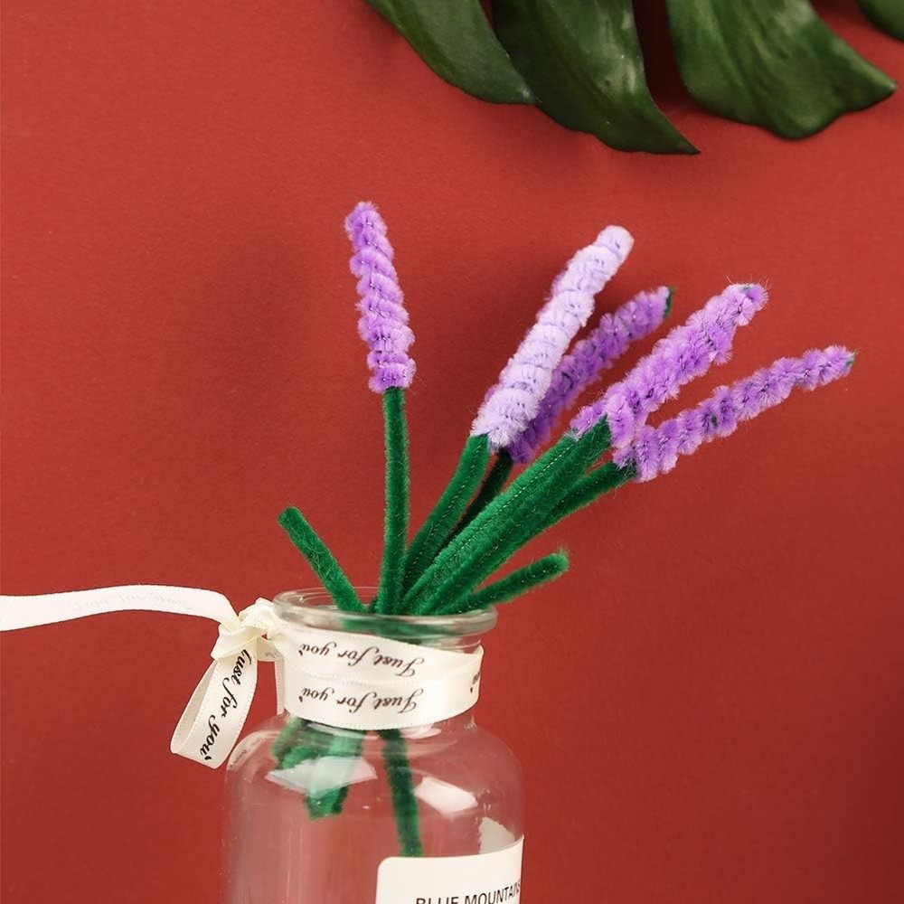 Innovative Green Chenille Pipe Cleaners Set - 100 Pieces for Endless Creativity
