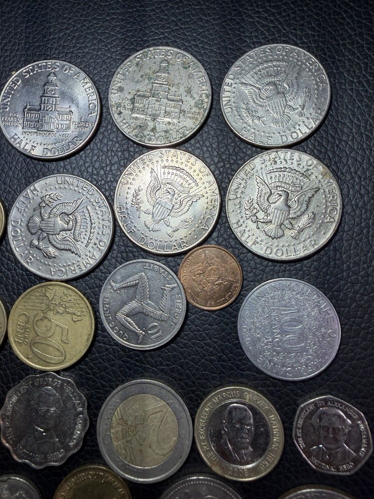 Set Of 49 Different Coins
