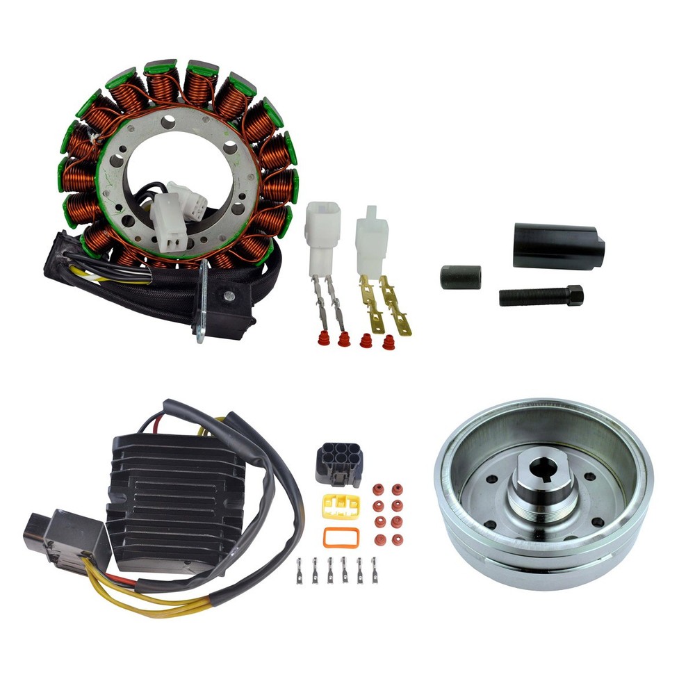 Kit Flywheel + Puller + Stator + Mosfet Regulator For OEM Repl. 09930-30721
