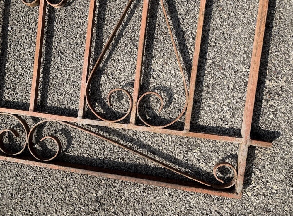 Antique Victorian Ornate Wrought Iron Gate