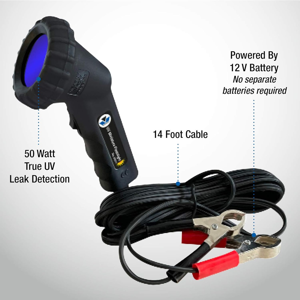 Mastercool Professional UV Leak Detector Kit With 50W Mini Light Black