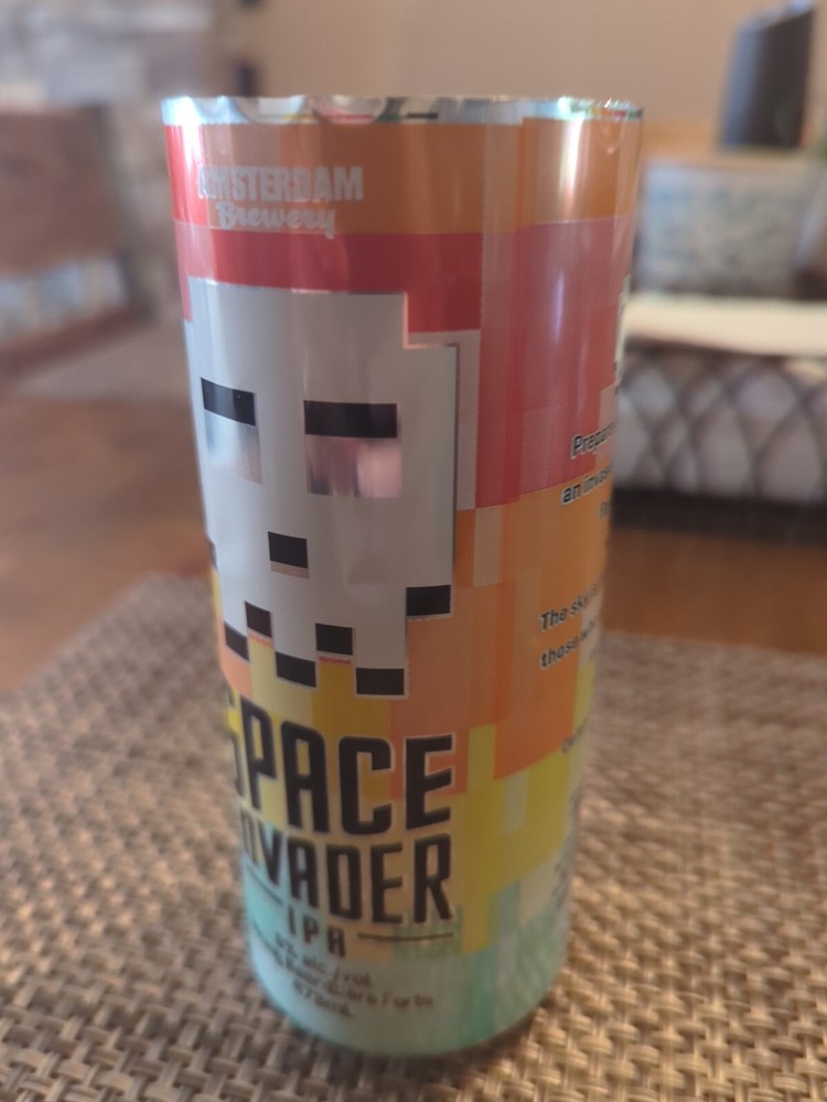 Space Invaders IPA Empty Promo Beer Can