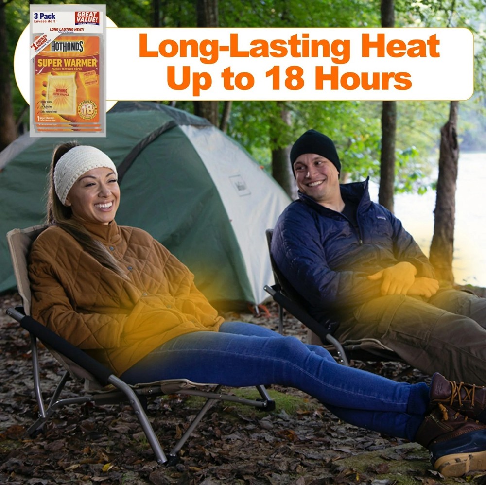 (2 pack) HotHands Large Body & Hand Super Warmers, 3-Pack