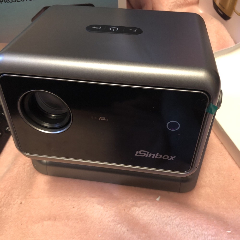 [Auto Focus] Mini Projector with WiFi6 Bluetooth,135°Rotatable Portable iSinbox