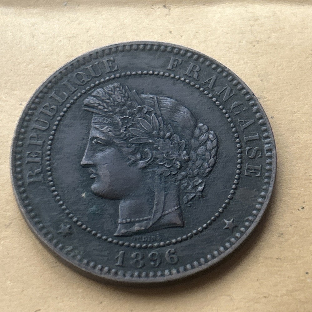 France 10 Centimes 1896 A ( Paris mint).