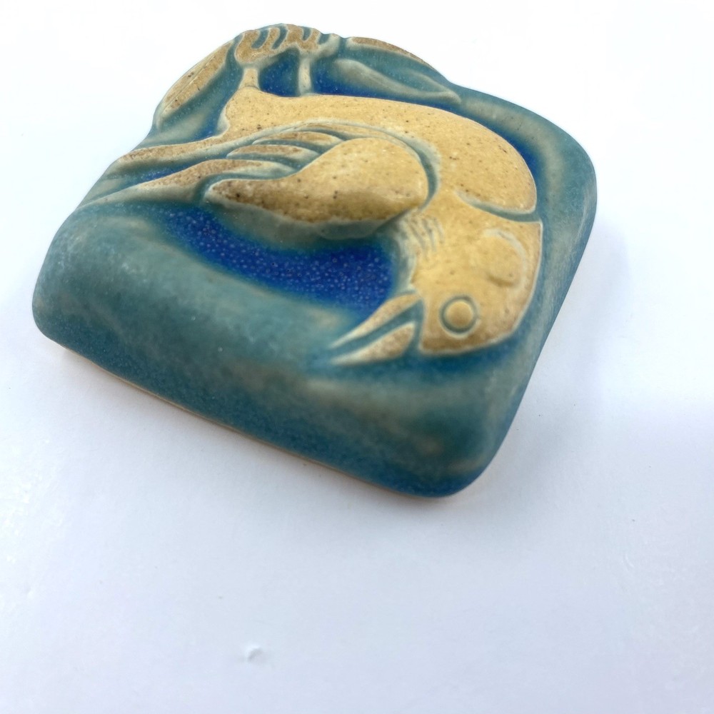 Crow 2x2” Ceramic Art Tile By Gretchen Kramp