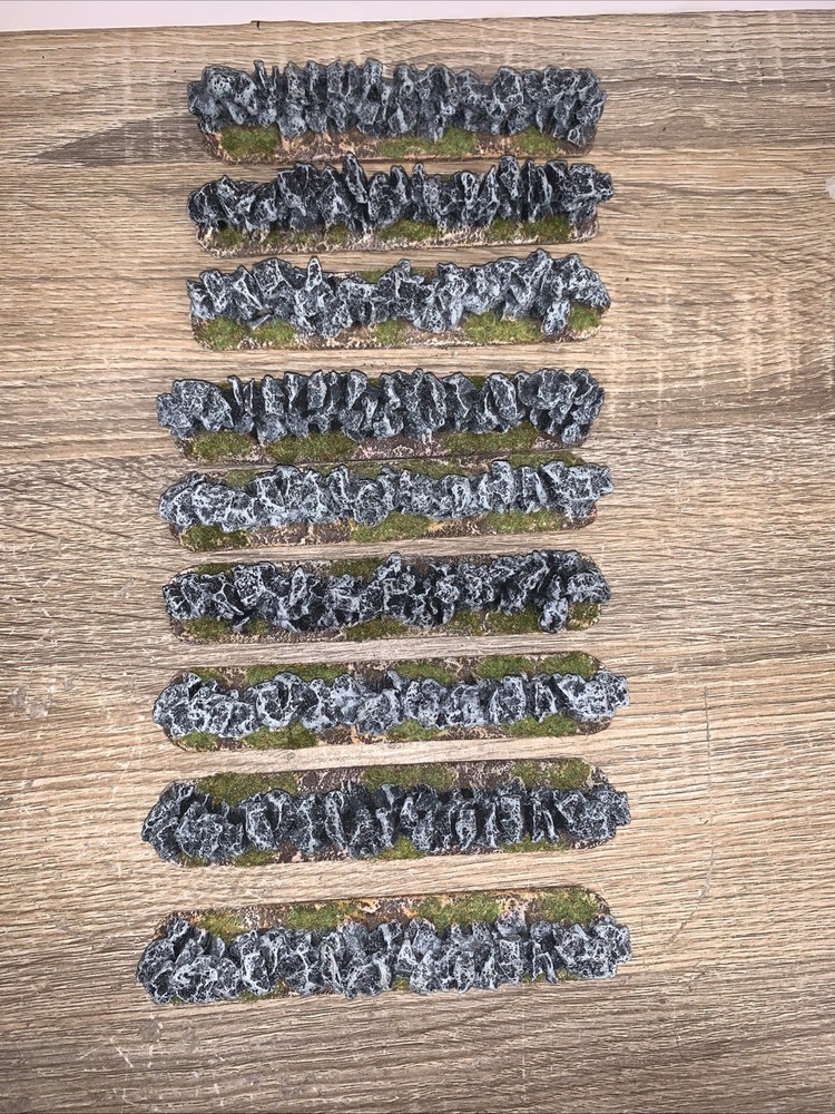 Warhammer Terrain Scenery Natural Stone Walls Bundle Miniature Model Gaming