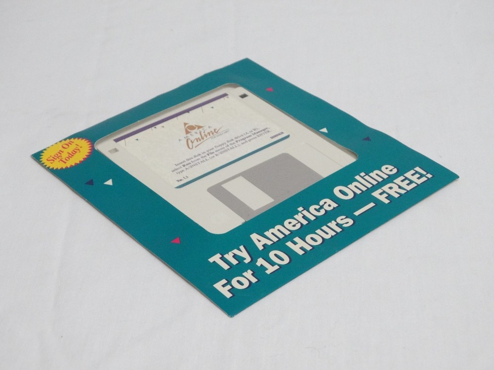 AOL America Online For Windows Version 1.1 Sealed Mailer 3.5” Floppy Disk
