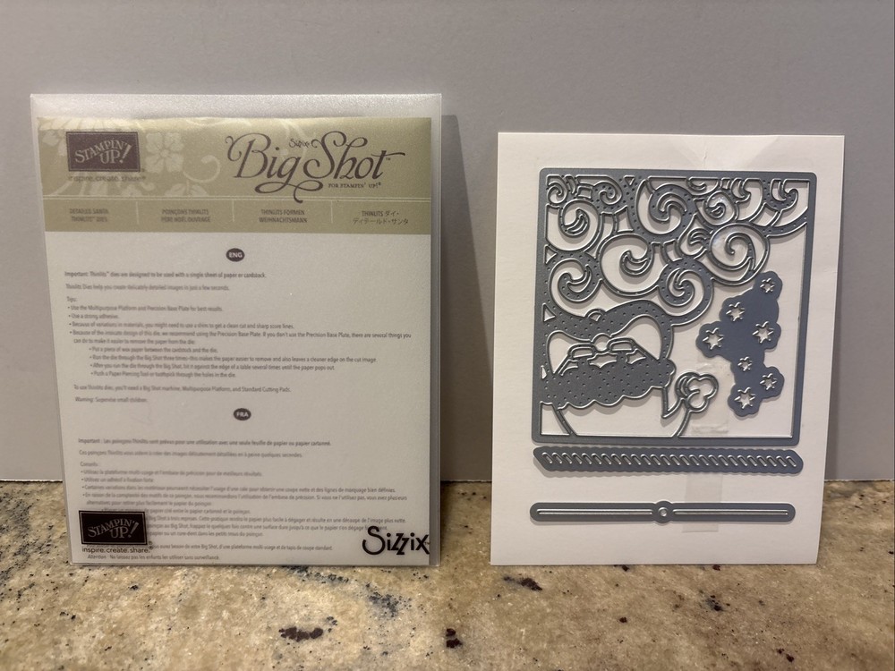 Stampin' Up! DETAILED SANTA Thinlits Dies 141836 (B)