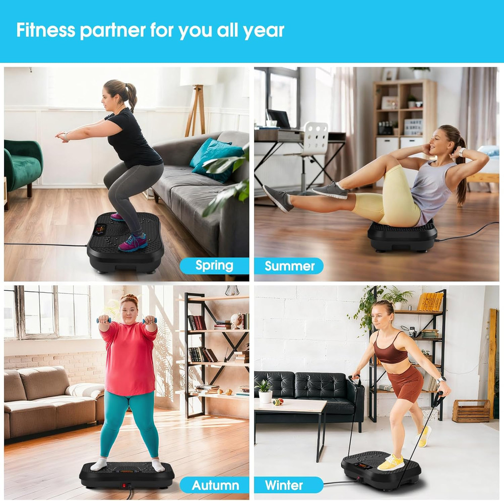 Vibration Plate Exercise Machine for Lymphatic Drainage,Power Vibrate Stand Shak