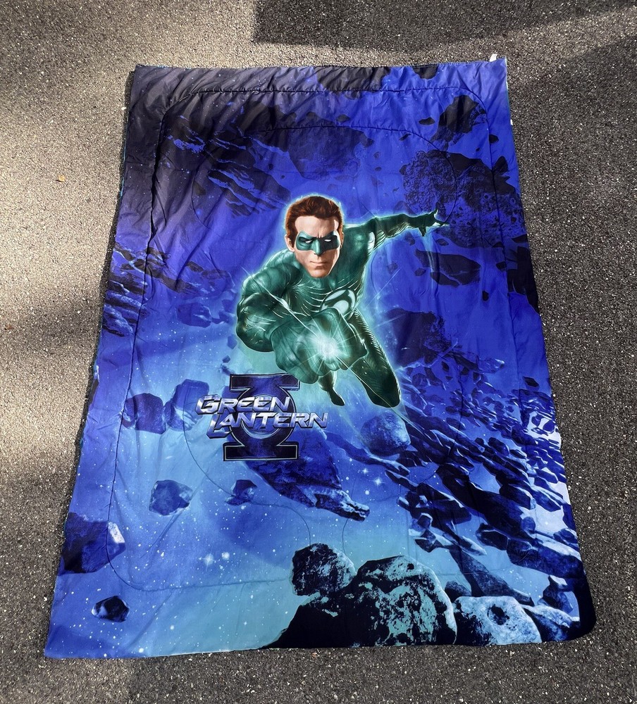 Green Lantern DC Comics Character AOP Double Sided Twin Comforter Blanket