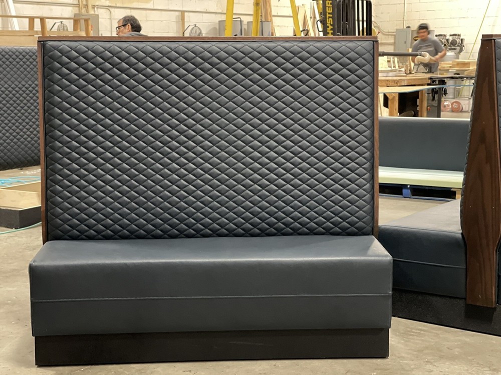 54’’high Quilted diamond back Single Double Booth