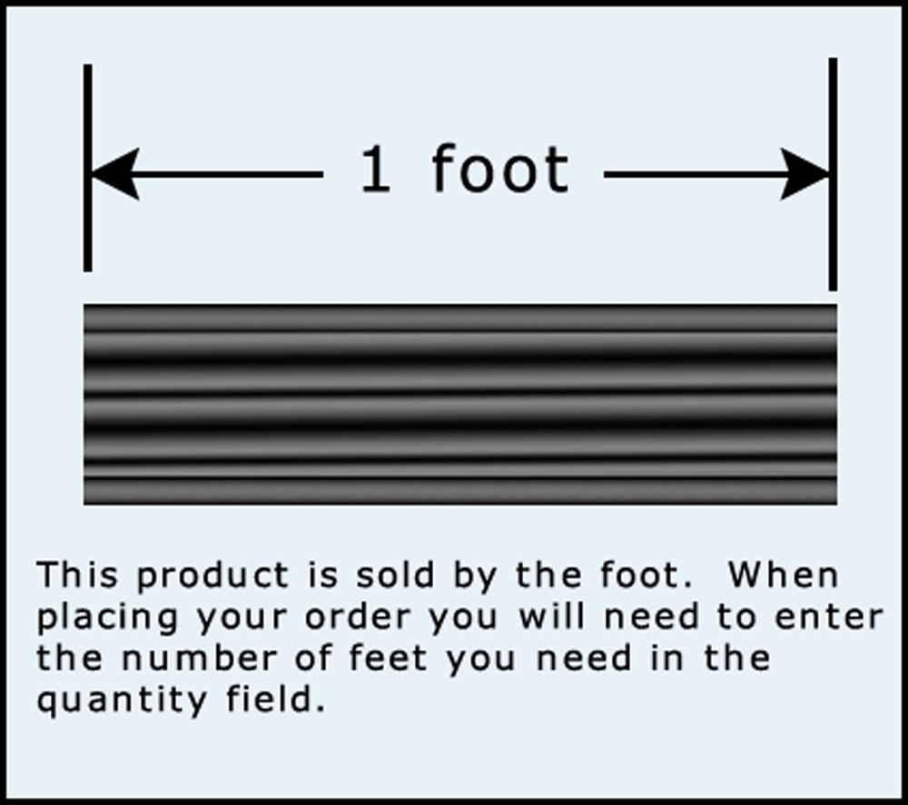 Accordion Boot Rubber Seal by the Foot