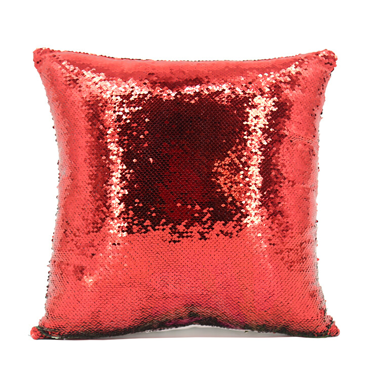 4Pcs Sublimation Blank Reversible Sequin Pillowcase Throw Cushion Cover For DIY