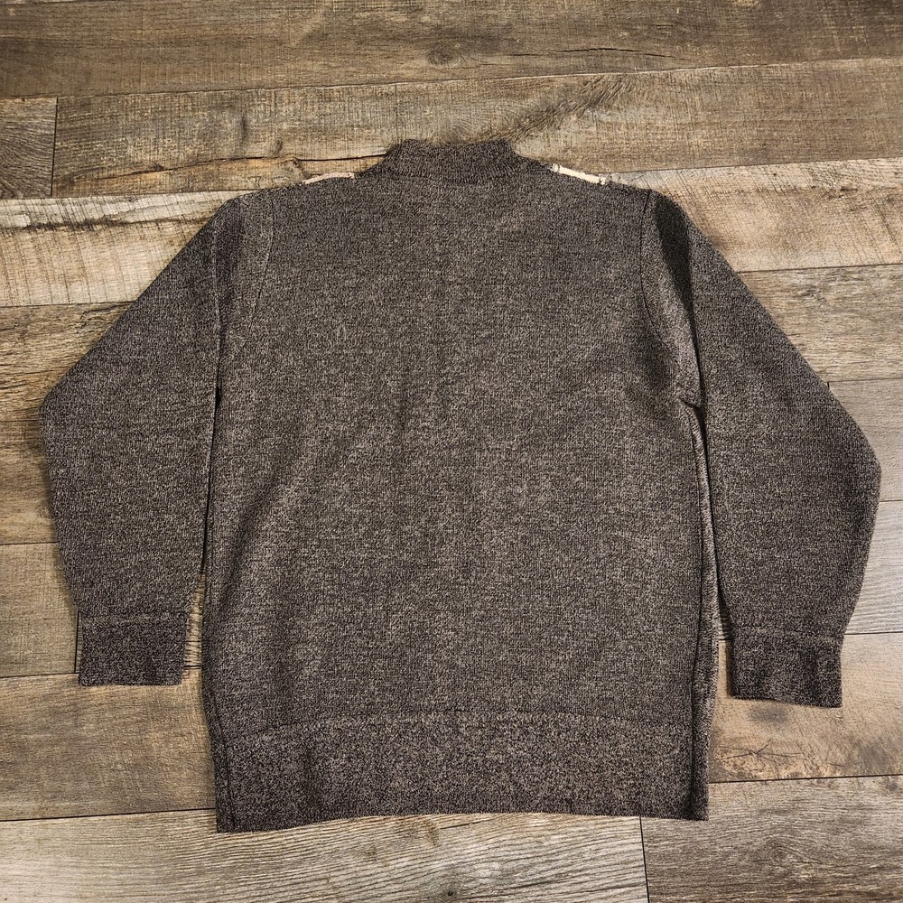 Vintage 3D Knit Sweater Men L Binbin Crewneck Pullover Cosby Coogie Style