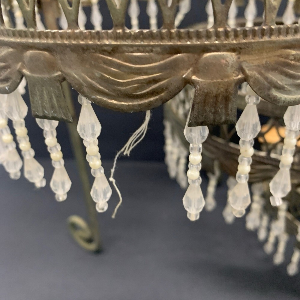 Davco Silver Ltd. Three Tier Beaded Dessert Platform * Repaire Project *