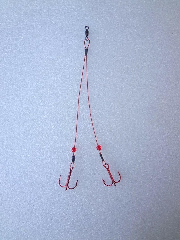 (3 PACK) WIRE - SUPERBLEED - ICE FISHING QUICK STRIKE RIG LEADER - SELECT SIZE