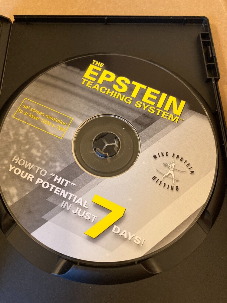 The Epstein Teaching System: How To "Hit" Your Potential Baseball Hitting CD-ROM