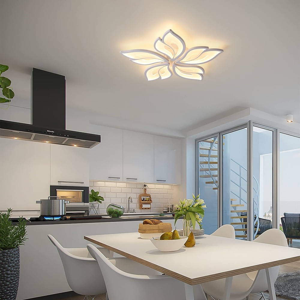 Modern Ceiling Light,23.6” Dimmable LED Chandelier Flush Mount Ceiling Lights...