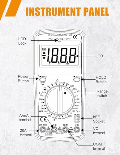 Digital Multimeter Tester Portable Multimeter Multi Testers for Model 1