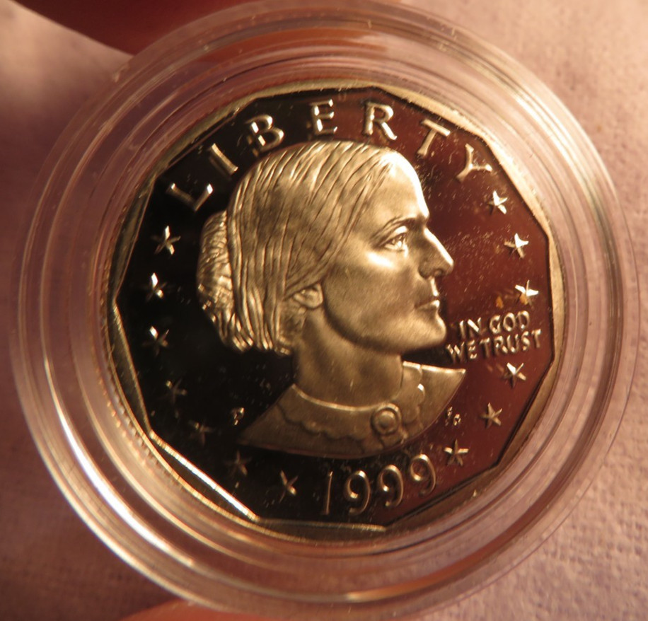 1999-P Proof Susan B Anthony Dollar - SBA w/ Box & COA