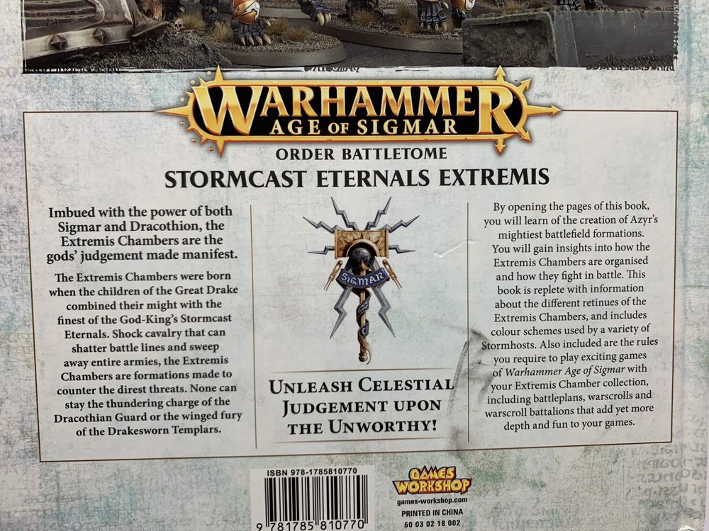 Games Workshop Warhammer Sigmar Stormcast Eternals Extremus Book Codex 2016