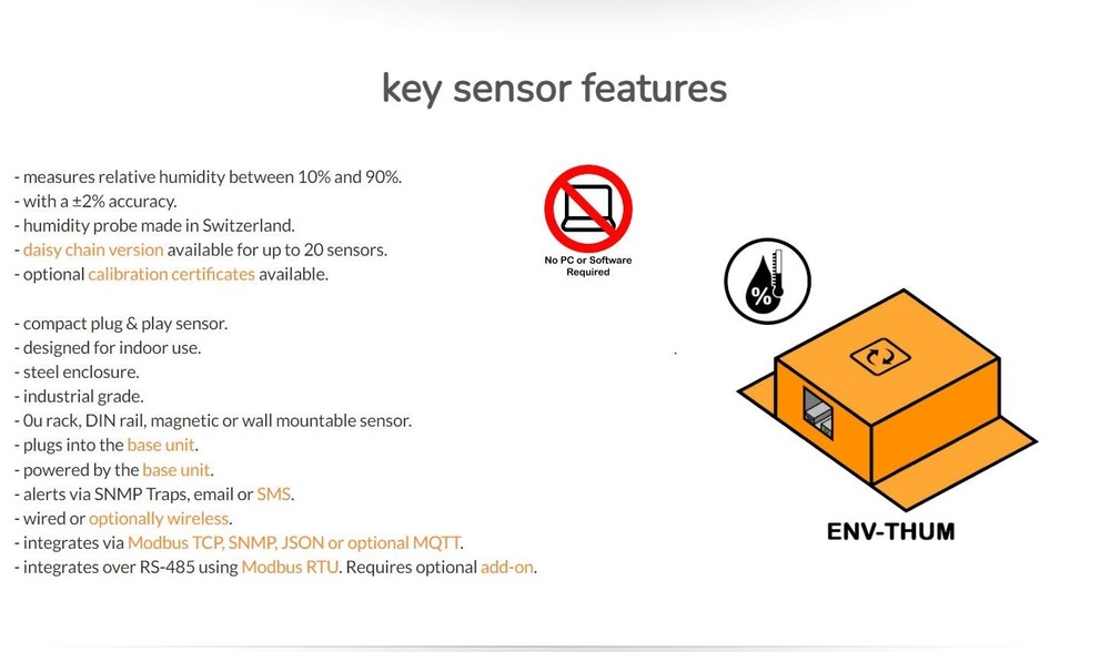 Serverscheck temperature & humidity sensor probe