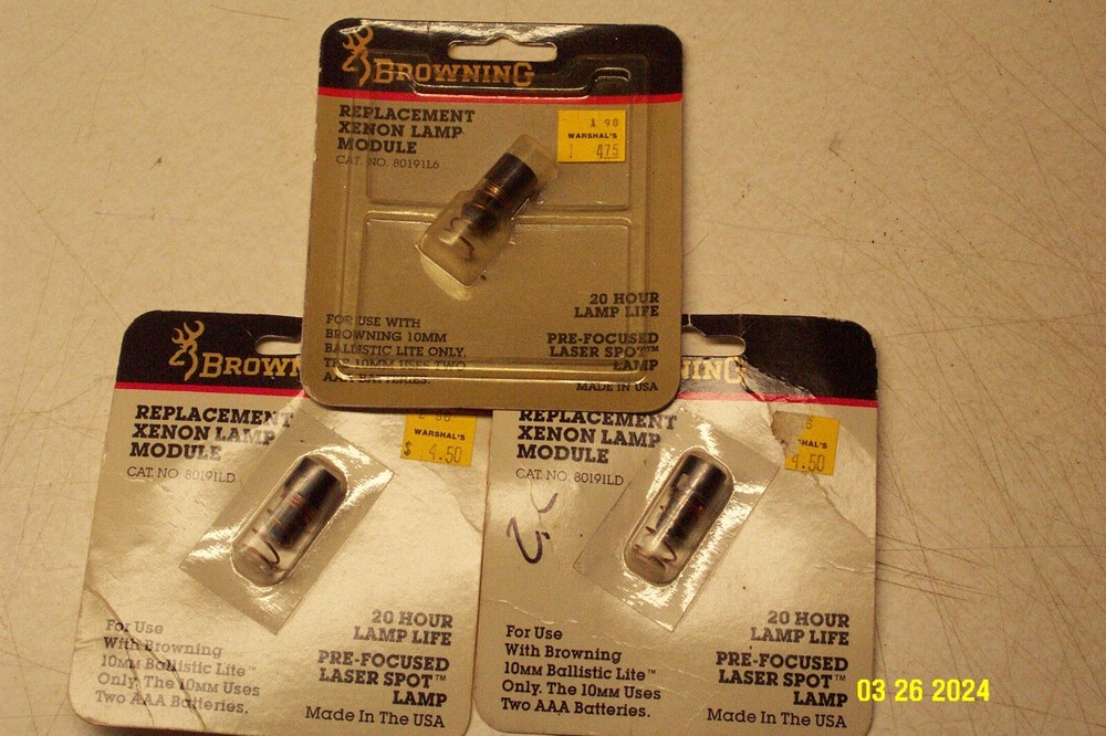 Browning 80195LD Replacement Xenon Lamp Module 3 pack New