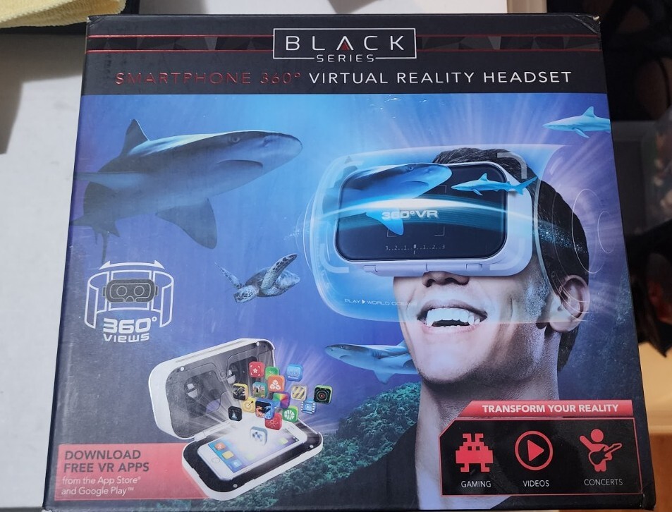 Black Series smartphone 360 degree virtual reality headset