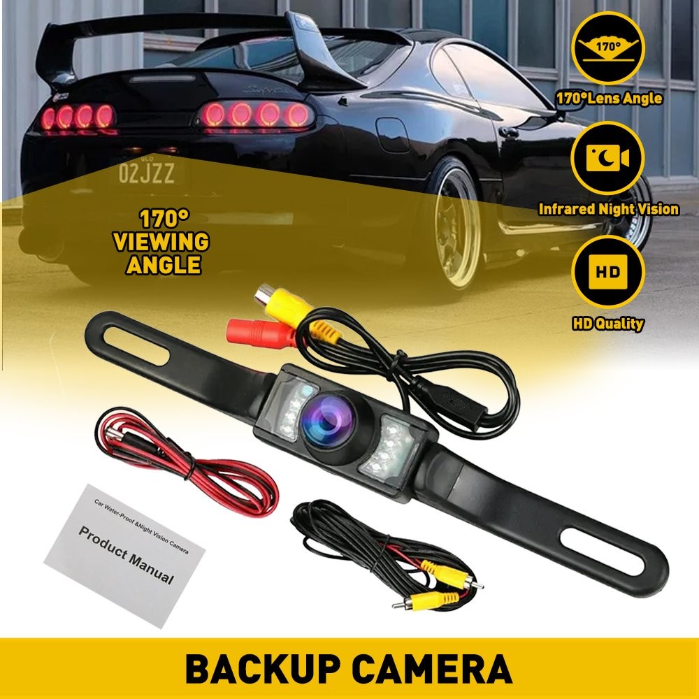 Car Rear View Camera Reverse Camera Backup Night Vision License Plate Waterproof