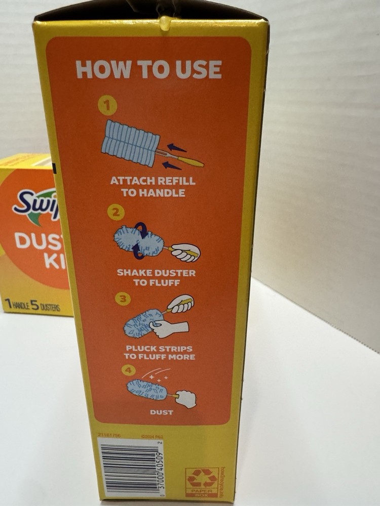 Swiffer Duster Kit Includes 1 Handle + 5 Dusters NIB