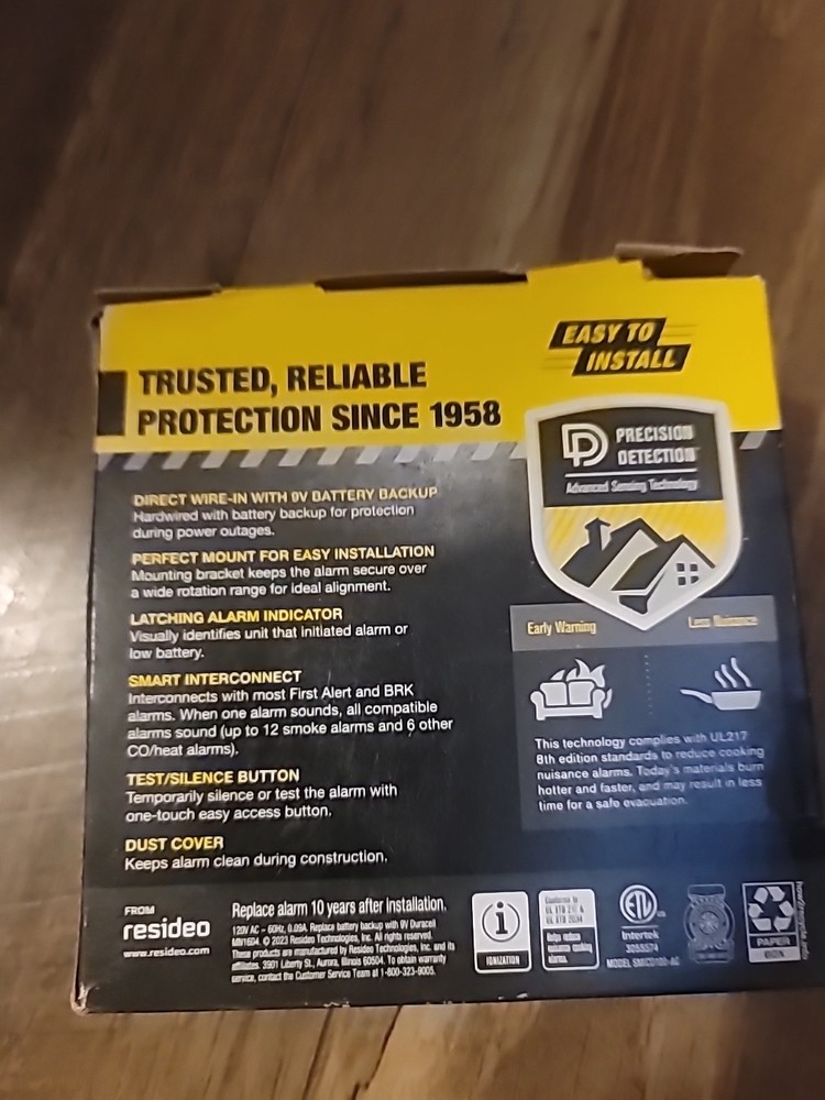 First Alert BRK SC9120B White Carbon Monoxide Detector