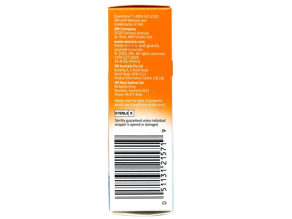 Nexcare Active Waterproof Cushioned Bandages, Assorted Sizes, 20 Count - 5 Pack