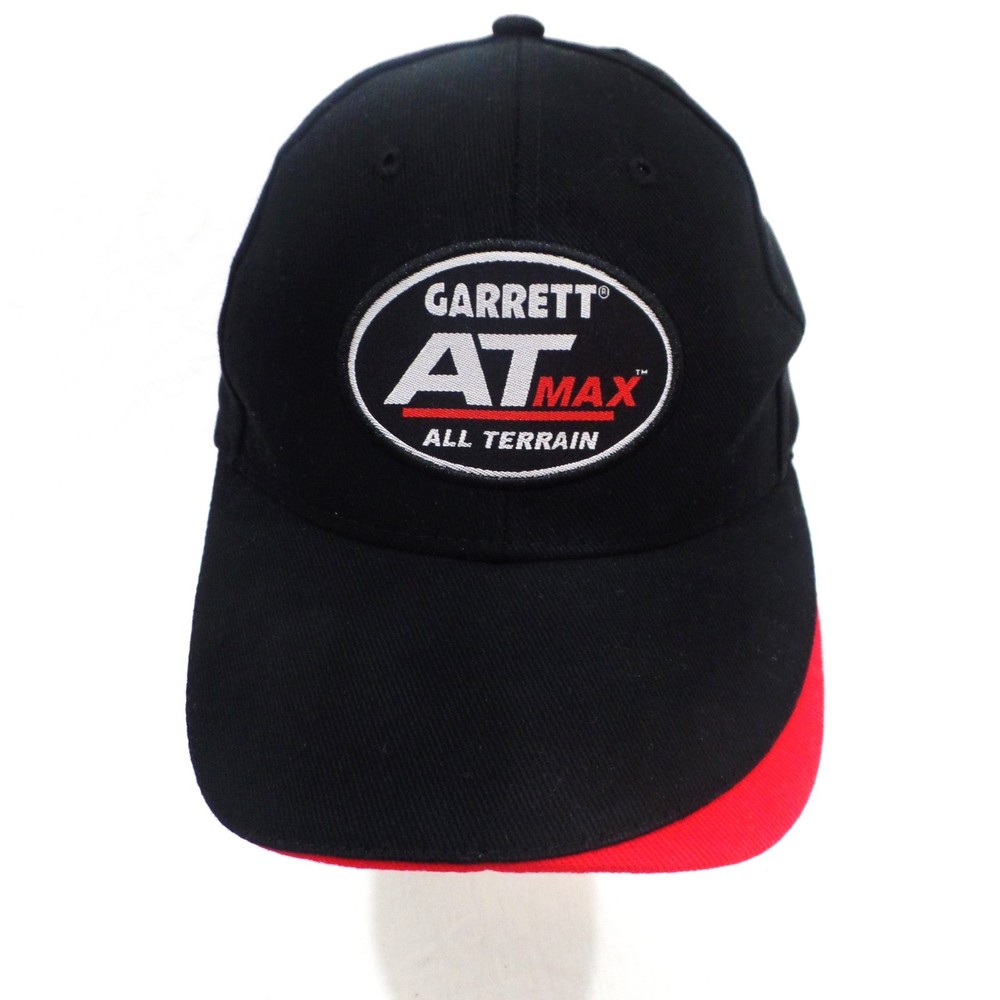 Garrett AT MAX Black Baseball Cap One Size Fits All Adjustable Strap