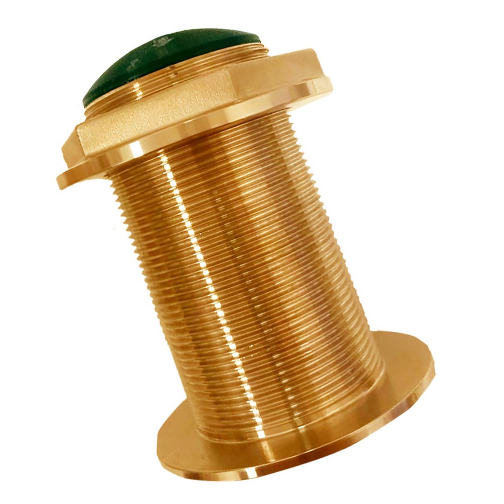 Echonautics Bronze Low-Profile Thru-Hull Medium-Frequency CHIRP Transducer -