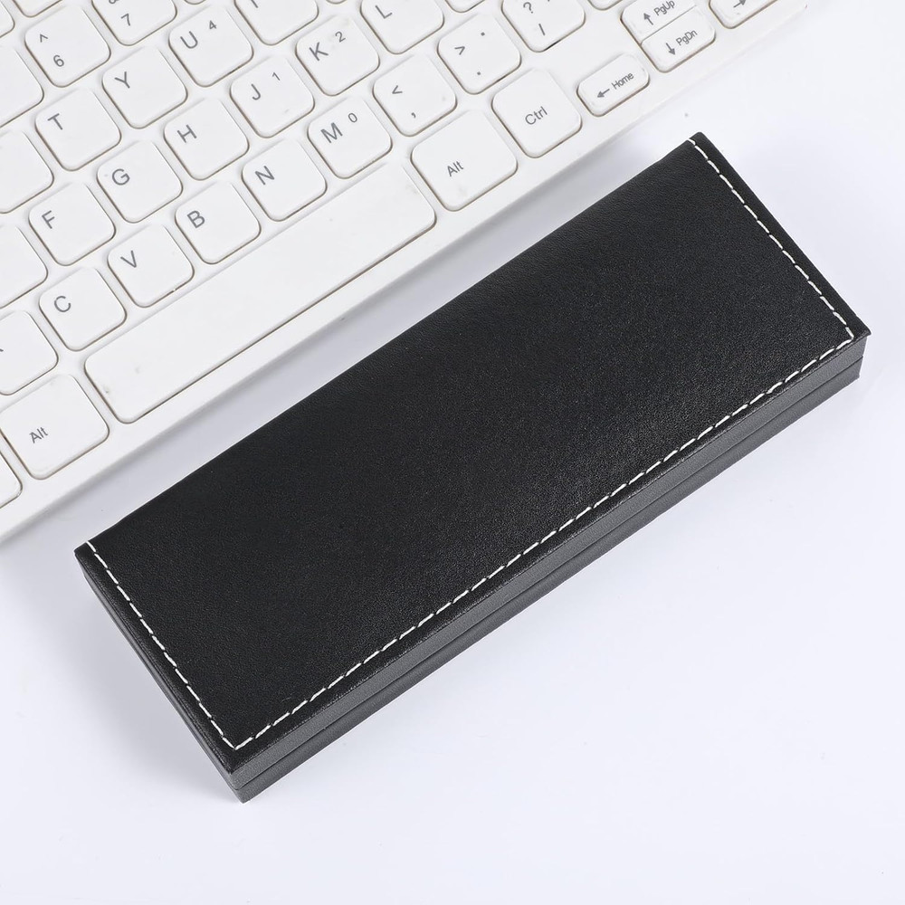 PU Leather Pen Gift Boxes Empty , Long Rectangle Single Pen Case Empty Ballpoint