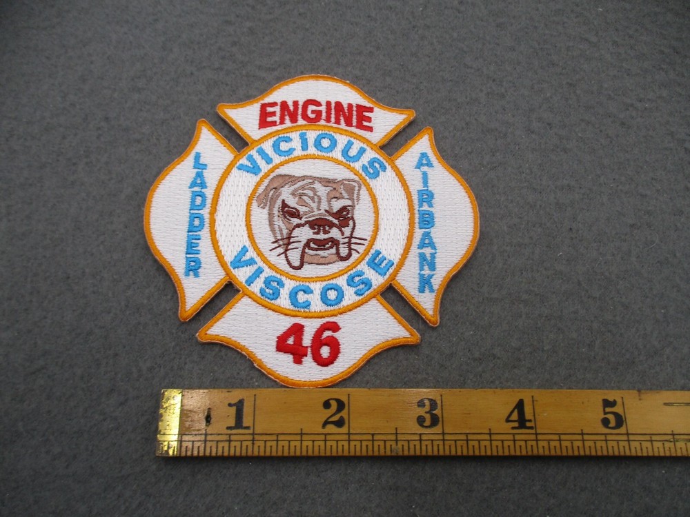 PENNSYLVANIA VICIOUS VISCOSE ENGINE 46 FIRE DEPT PATCH T4