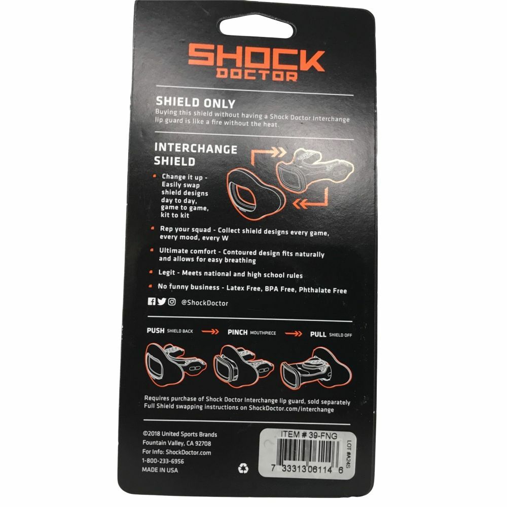 Shock Doctor 39-FNG Interchange Mouthguard Shield