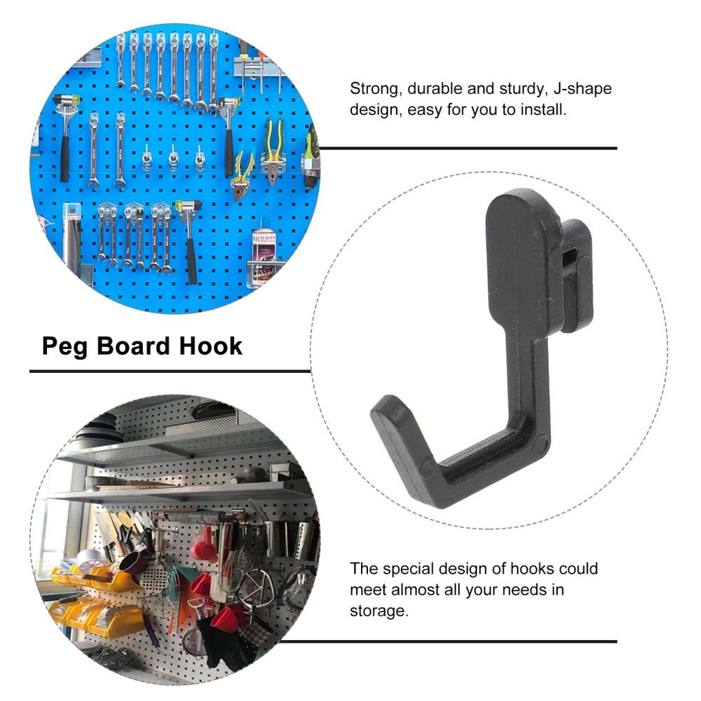 20 Pcs Cabinet Hook Pegboard Hanging Holders Display Hooks for Wall Tool