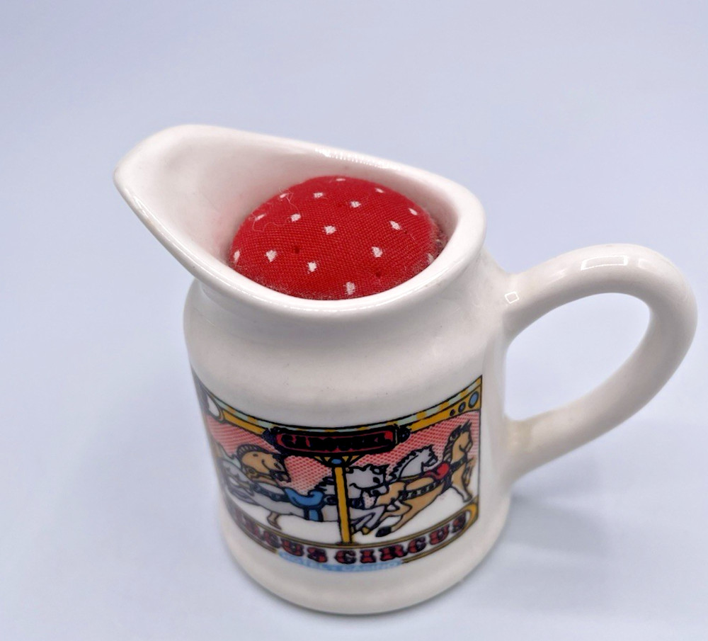 Vintage Miniature Pitcher Pin Cushion