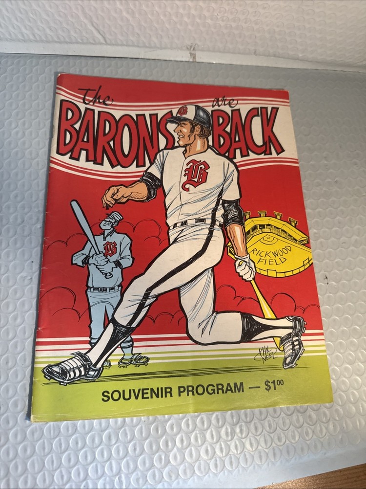 1981 Birmingham Barons Souvenir Program mint