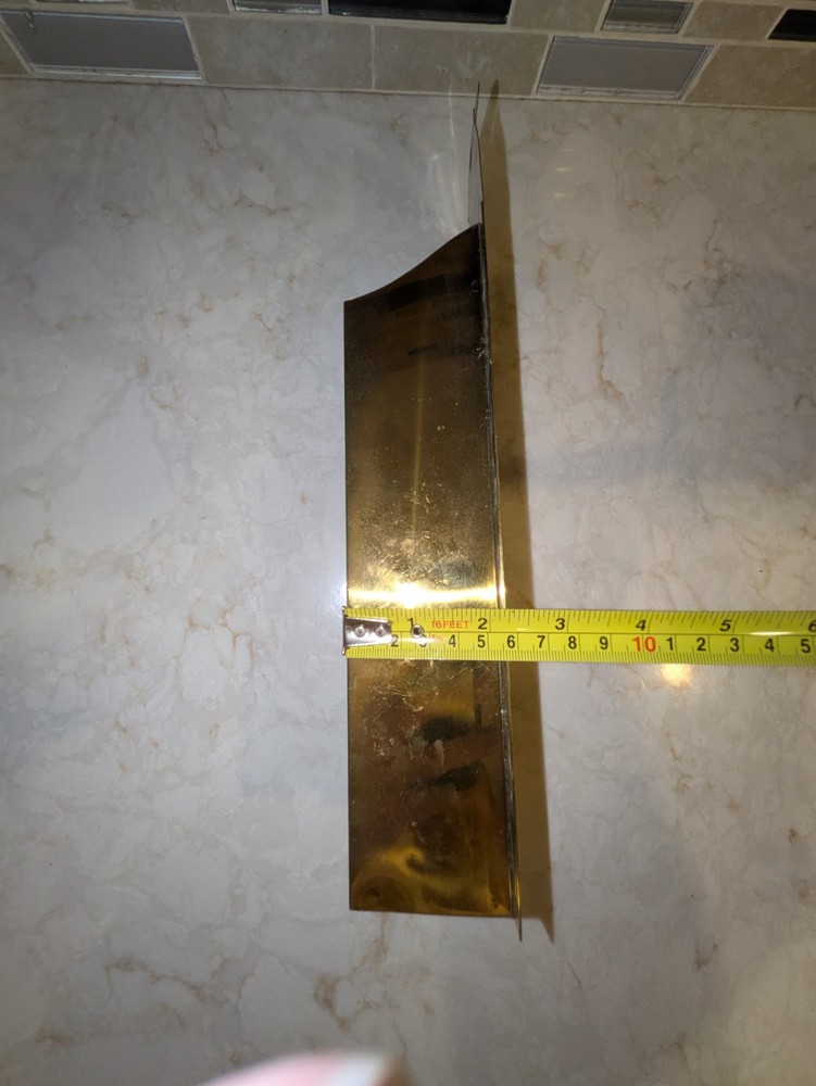 Vintage Brass Long Matchstick Holder