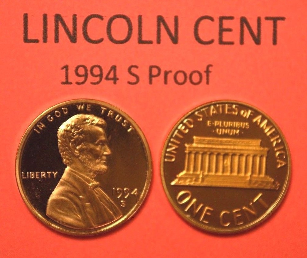1994 S 1C Proof Lincoln Cent Beautiful  Coin